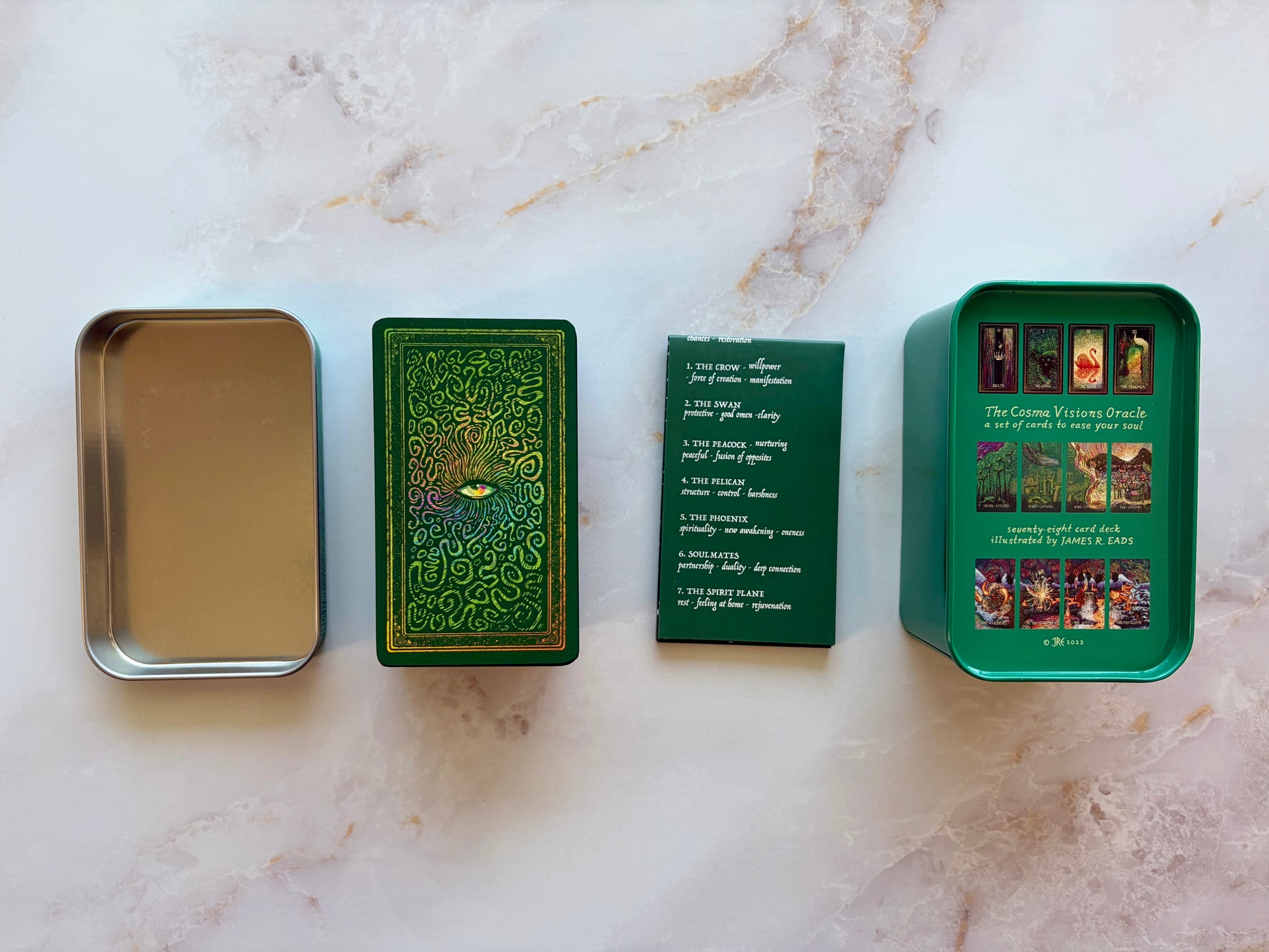 Mini Cosma Visions Oracle Deck in a Tin