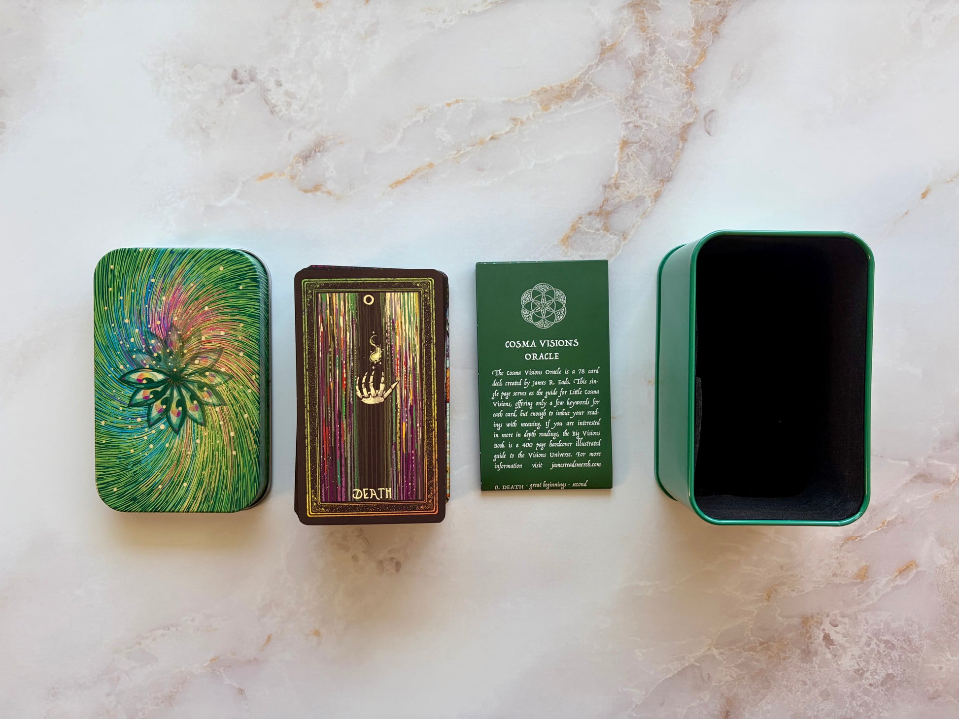 Mini Cosma Visions Oracle Deck in a Tin