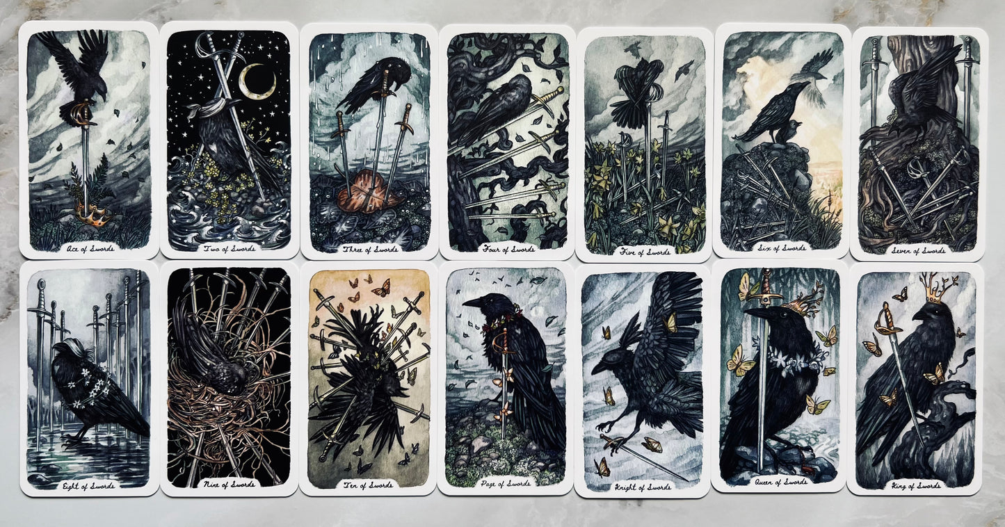 Oak Ash & Thorns Tarot Animal Tarot Deck Indie Deck