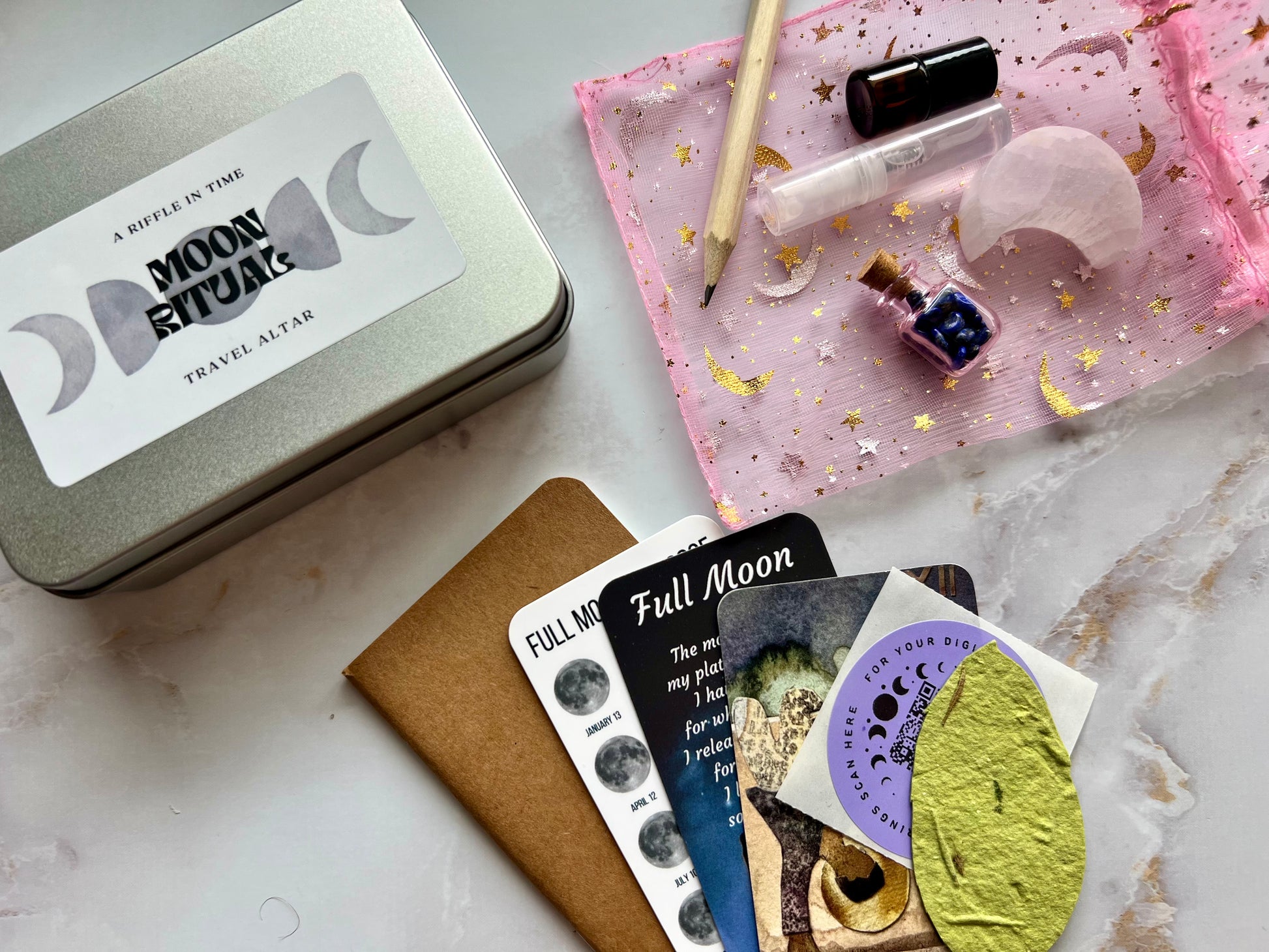 Moon Ritual Travel Altar Moon Ritual Kit Full Moon Ritual Kit New Moon Ritual Kit Moon Travel Altar Full Moon Spell Kit Rituals for the Full Moon Rituals for the New Moon New Moon Ritual Kit