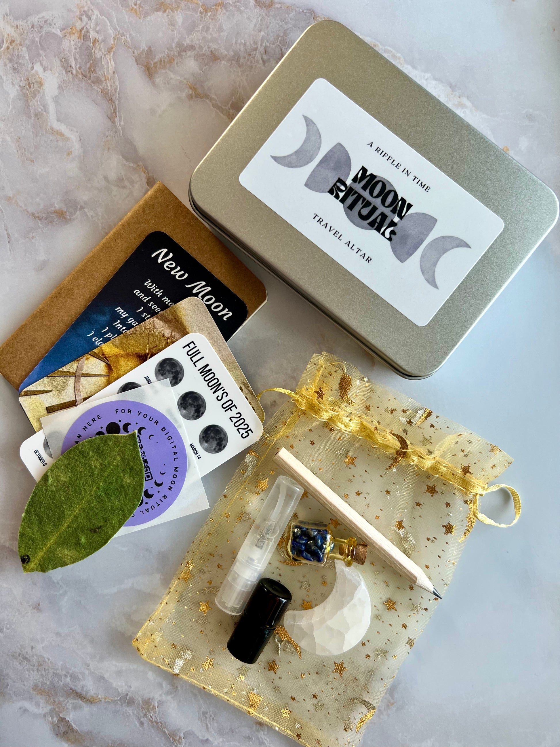 Moon Ritual Travel Altar Moon Ritual Kit Full Moon Ritual Kit New Moon Ritual Kit Moon Travel Altar Full Moon Spell Kit Rituals for the Full Moon Rituals for the New Moon New Moon Ritual Kit