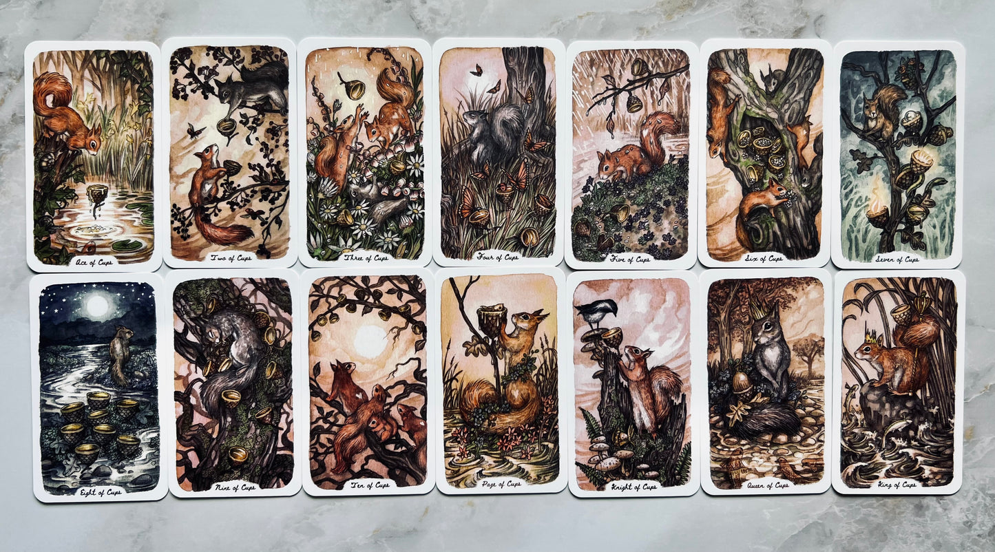 Oak Ash & Thorns Tarot Animal Tarot Deck Indie Deck