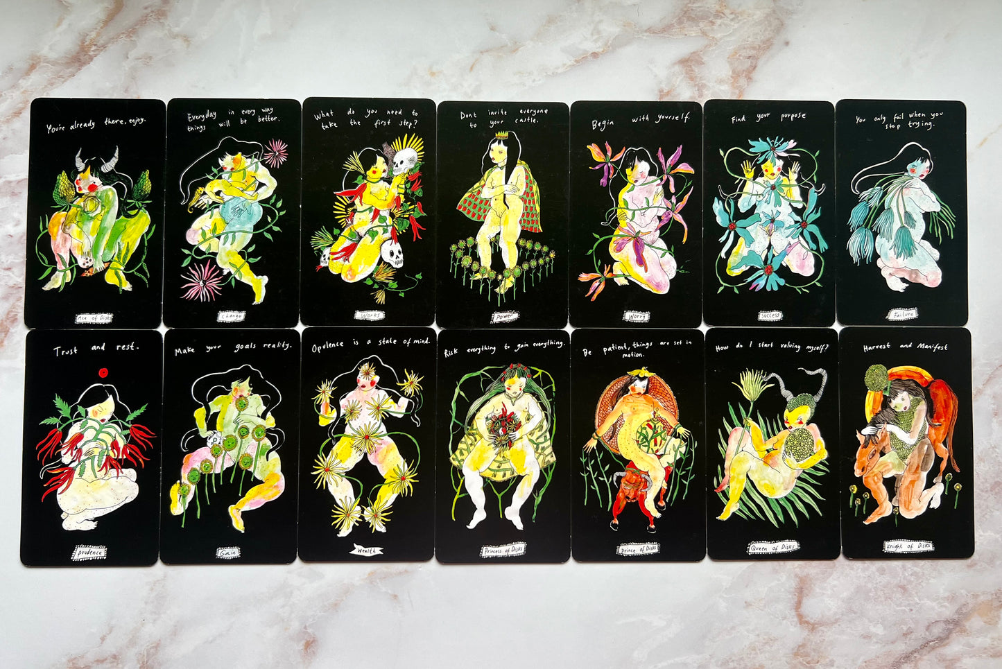 Outgrow Yourself Oracle Tarot Deck Indie Tarot Indie Oracle Thoth Tarot