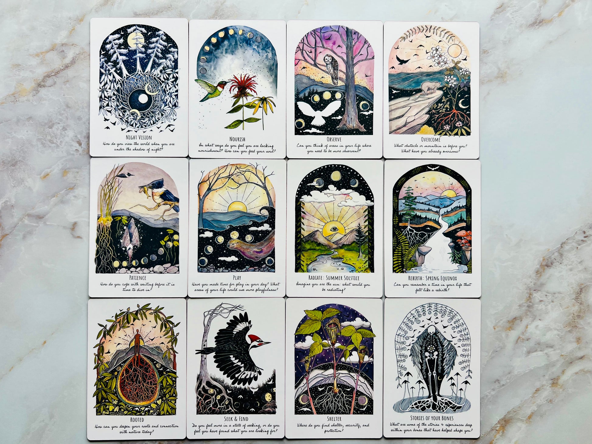 Phases & Forests Oracle Deck Indie Oracle Deck Indie Decks Nature Oracle Cards
