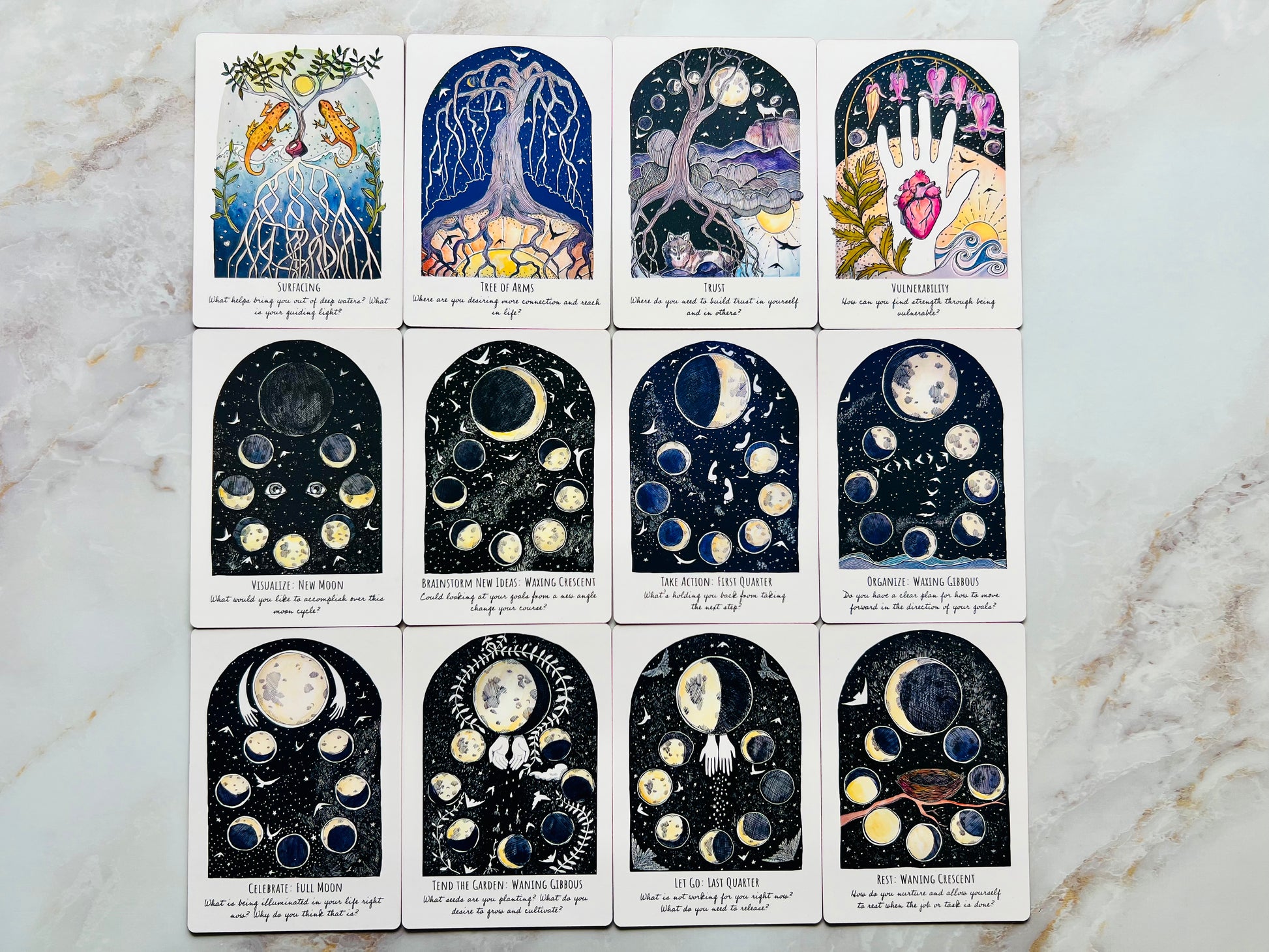 Phases & Forests Oracle Deck Indie Oracle Deck Indie Decks Nature Oracle Cards