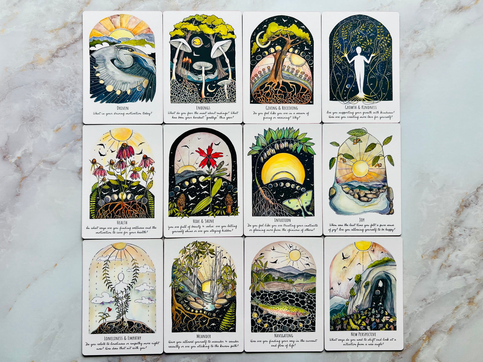 Phases & Forests Oracle Deck Indie Oracle Deck Indie Decks Nature Oracle Cards