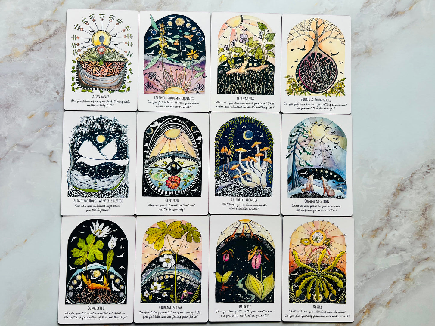 Phases & Forests Oracle Deck Indie Oracle Deck Indie Decks Nature Oracle Cards