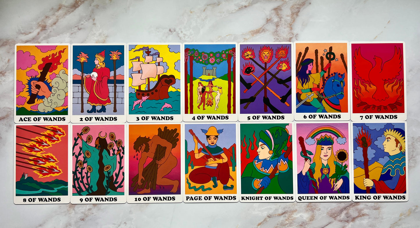 Rainbow Heart Tarot Deck Indie Tarot Deck