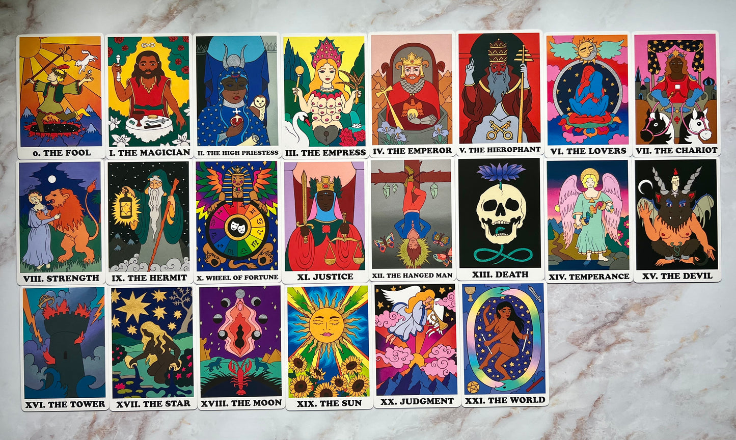 Rainbow Heart Tarot Deck Indie Tarot Deck