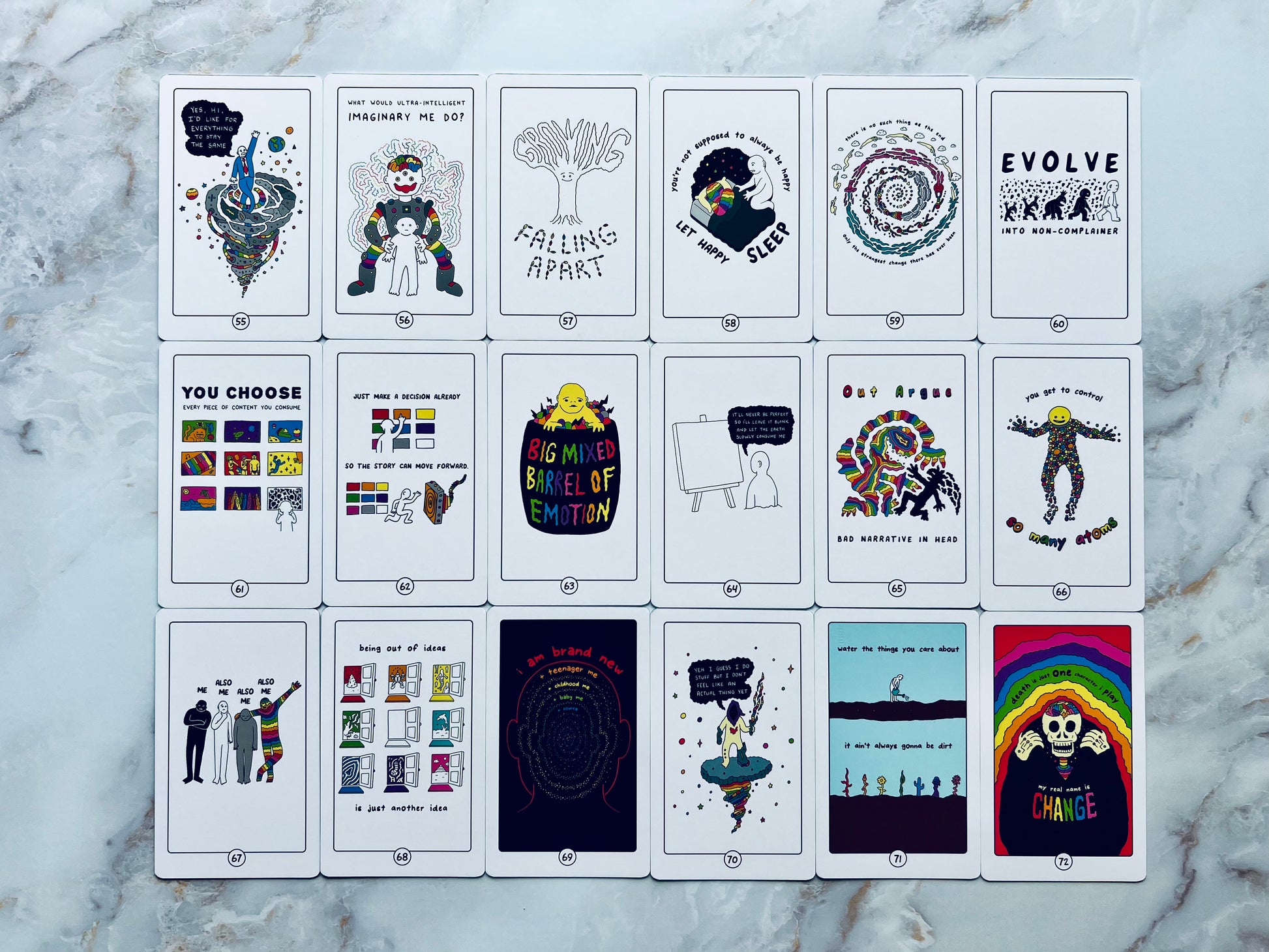 Rainbow Brainskull Oracle Deck Rainbow Brain Skull Oracle Deck Rainbow Brain Oracle Deck Mass Market Oracle Deck Mass Market Decks Affirmation Deck Rainbow Oracle Deck