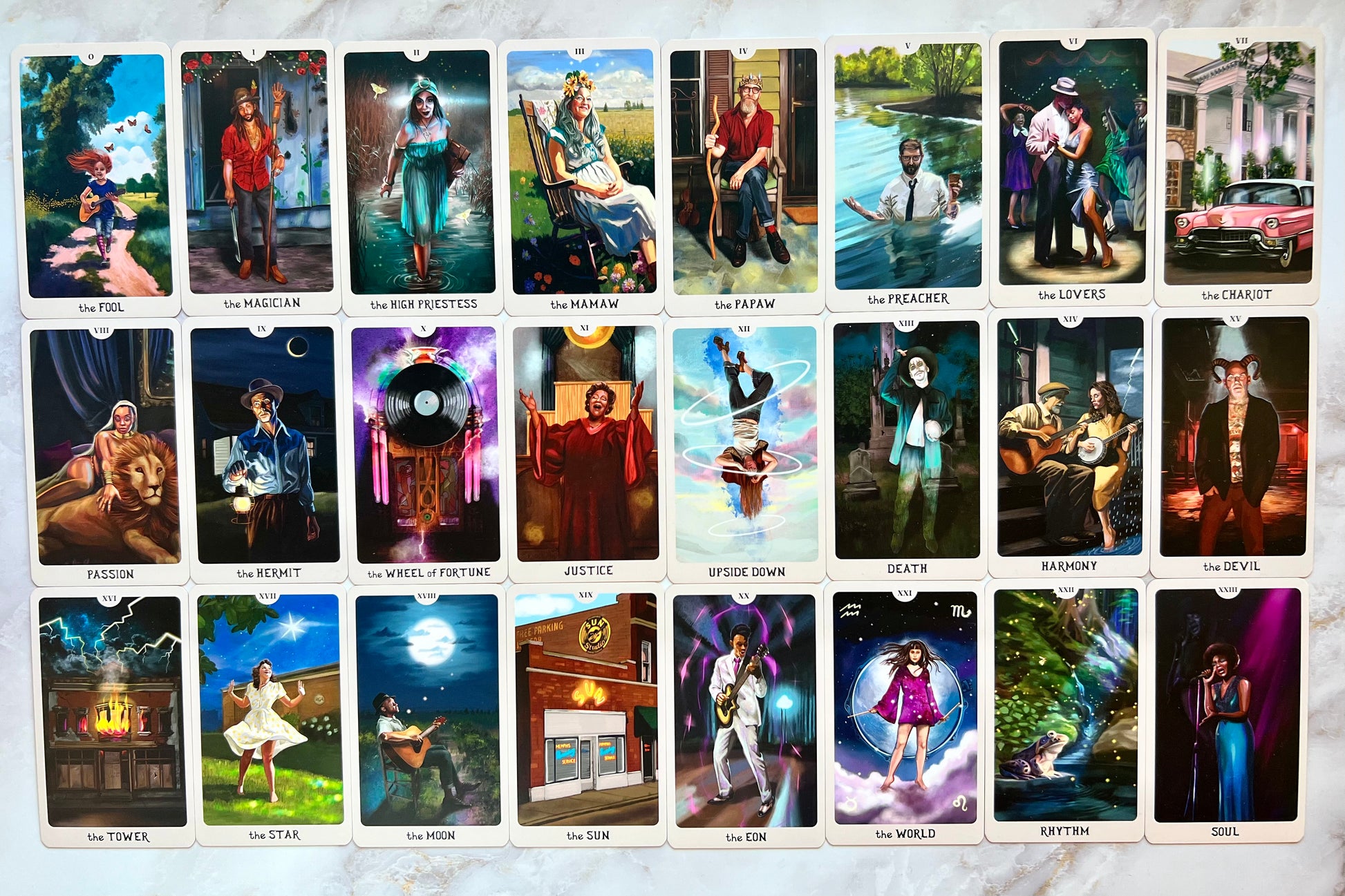 Rhythm and Soul Tarot Deck Rhythm & Soul Tarot Deck Indie Tarot Deck Indie Tarot Decks Indie Decks Indie Deck