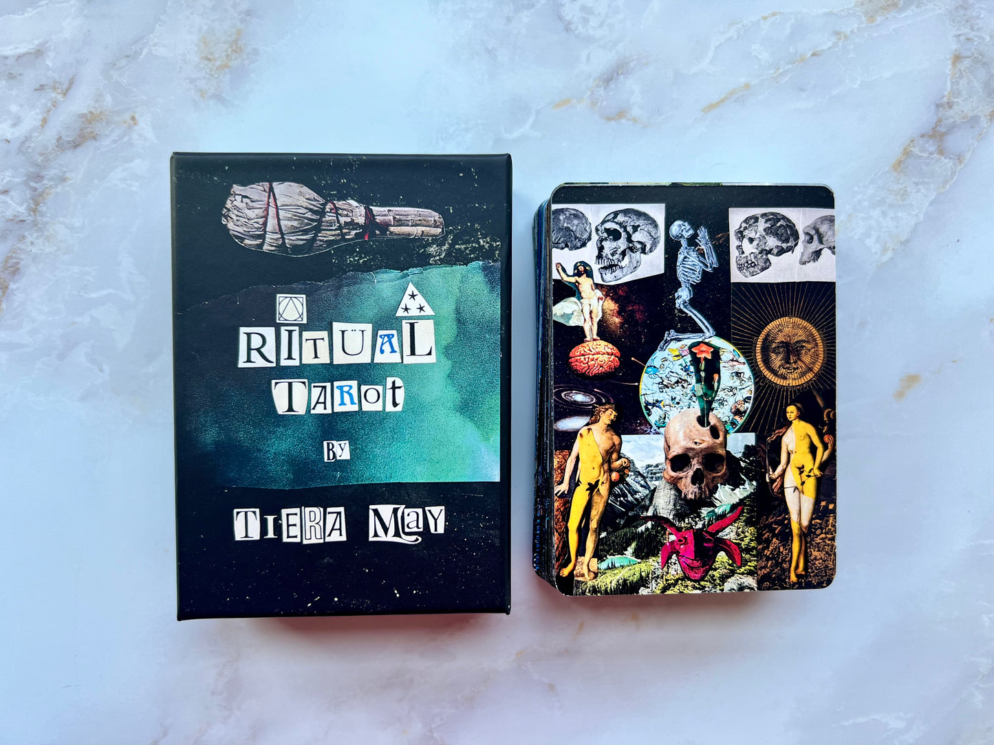 Ritual Tarot Deck Marked Edition Original Analog Collage Tarot Deck Indie Tarot Deck Indie Tarot Decks Indie Decks