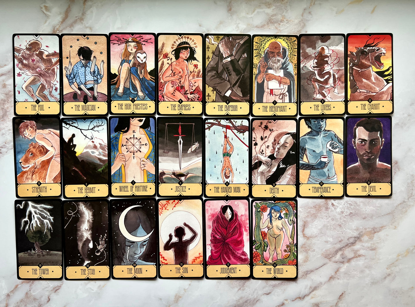 Sasuraibito Tarot Deck Indie Tarot Deck - A Riffle In Time