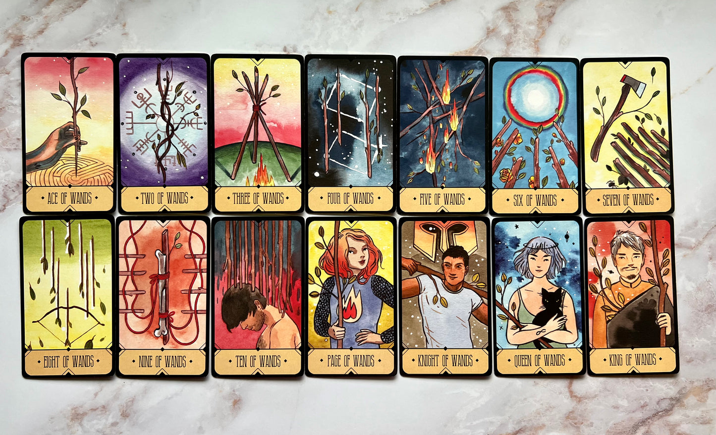 Sasuraibito Tarot Deck Indie Tarot Deck - A Riffle In Time