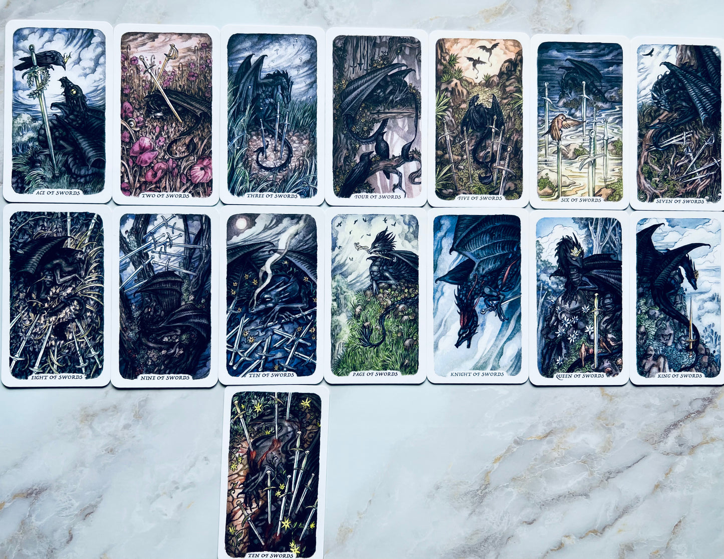 Smoke Ash & Embers Tarot Dragon Tarot Deck Indie Deck