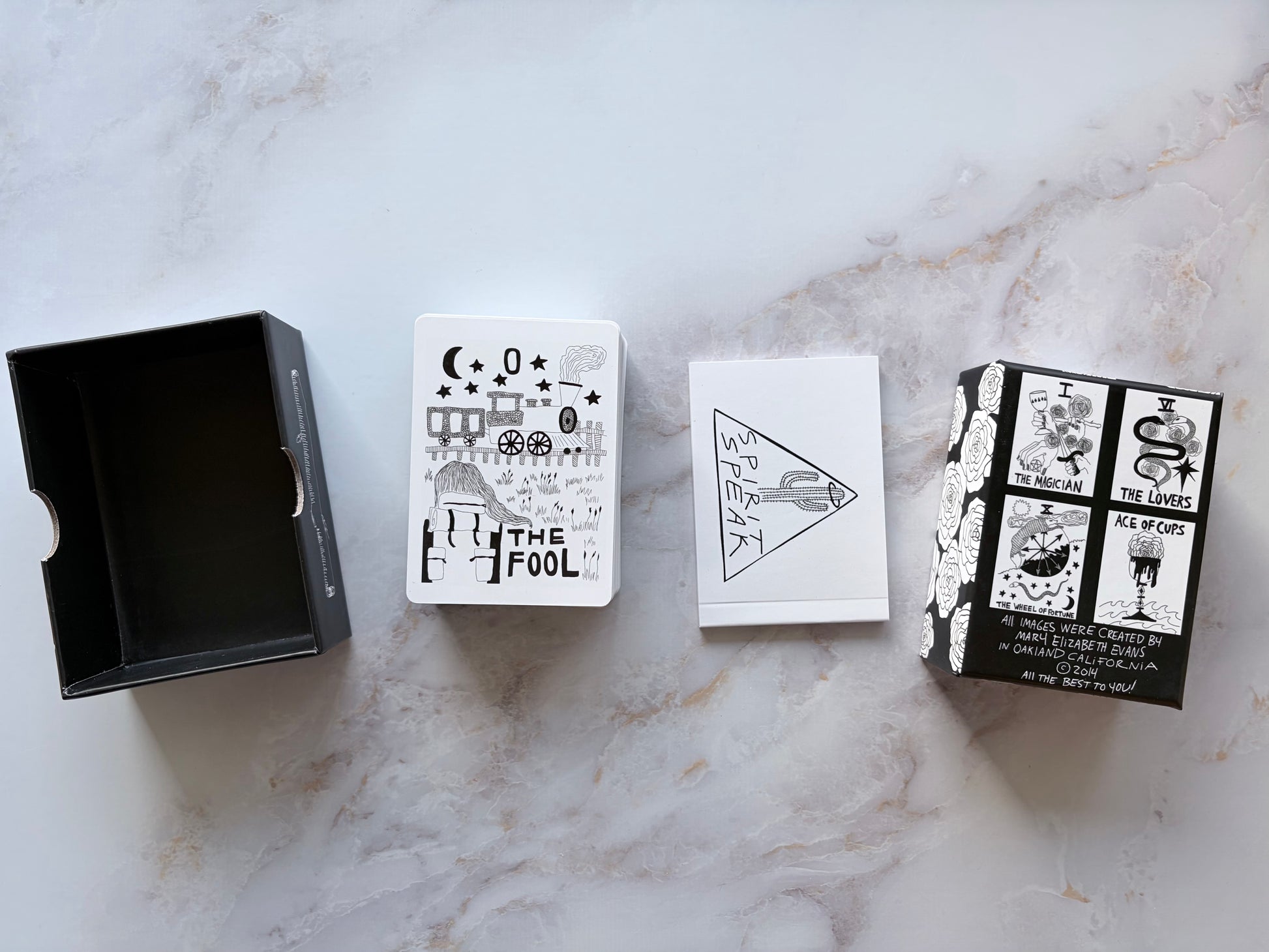 Spirit Speak Tarot Deck by Mary Evans is an indie tarot card deck from the spirit speak deck collection.