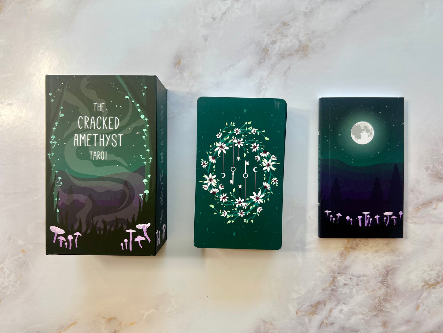 Cracked Amethyst Tarot Deck