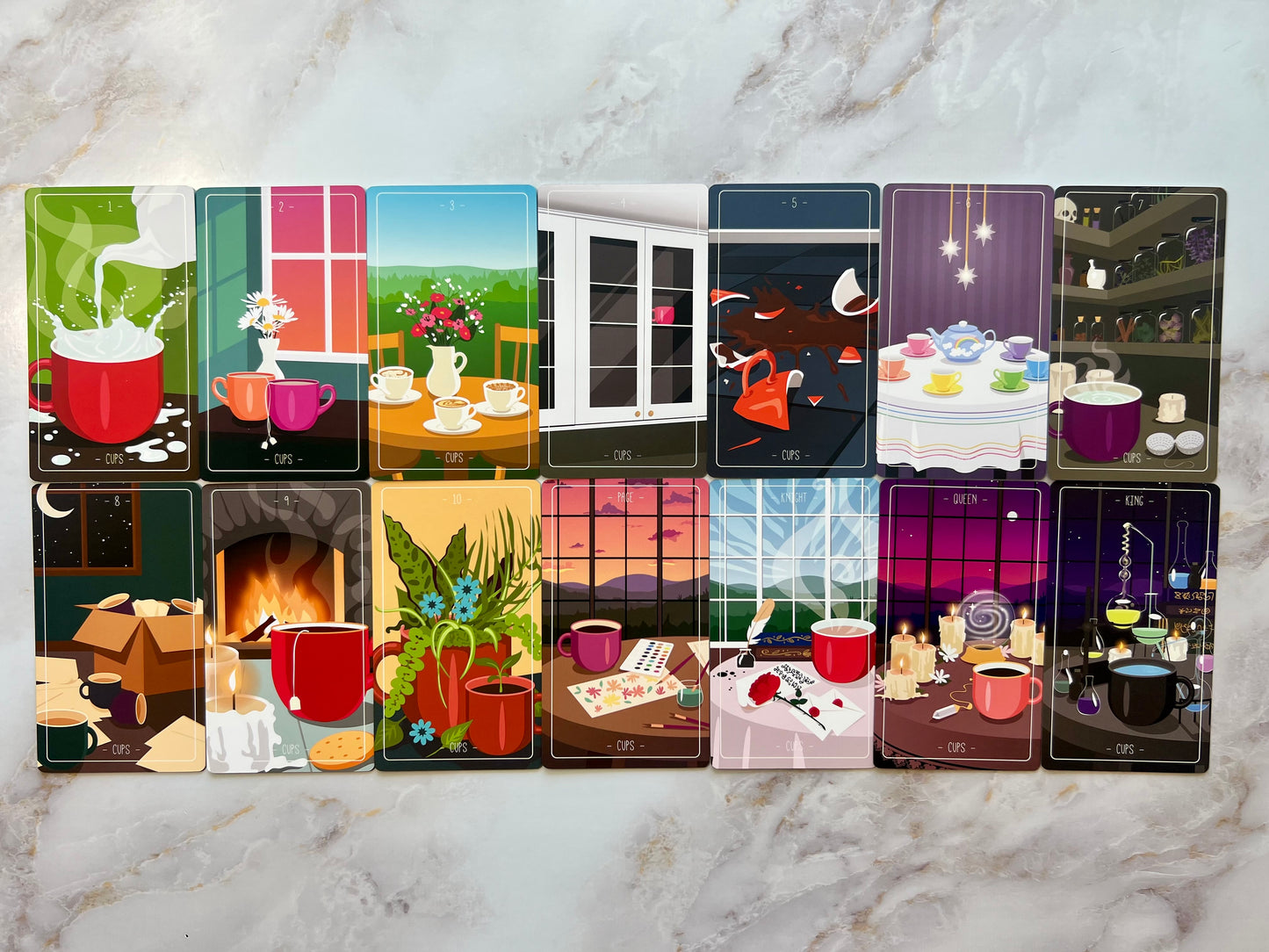 Cracked Amethyst Tarot Deck
