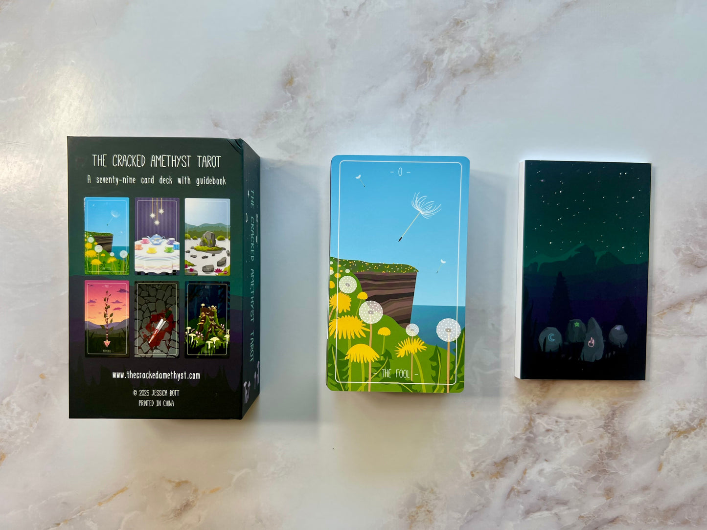 Cracked Amethyst Tarot Deck