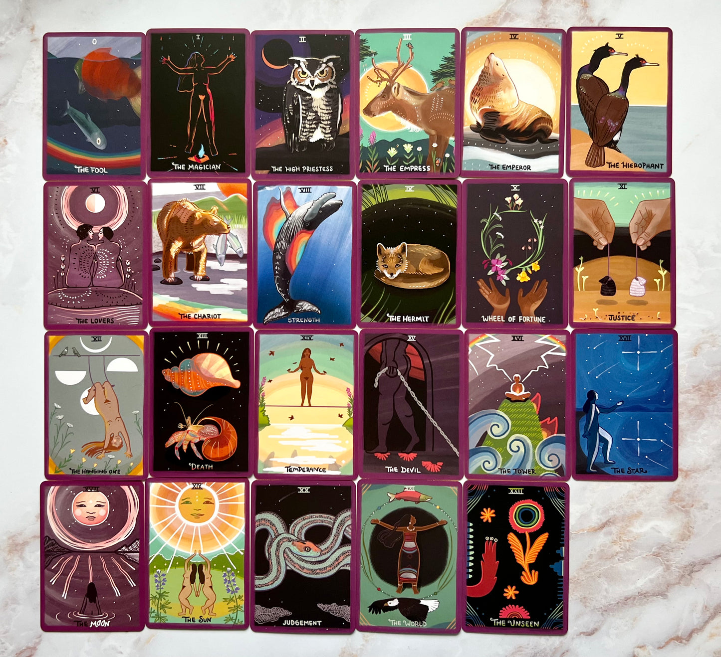 The Gentle Tarot Deck Linen Edition Indie Tarot Deck