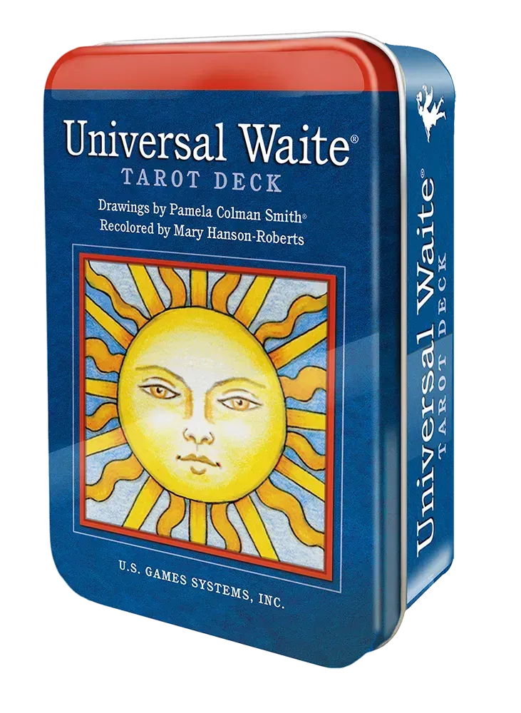 Universal Waite Tarot Deck Mini Pocket Tarot Deck in a Tin