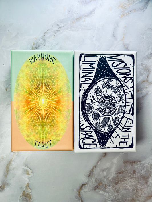 Wayhome Tarot Deck & Visions in the Liminal Space Oracle Deck Bundle