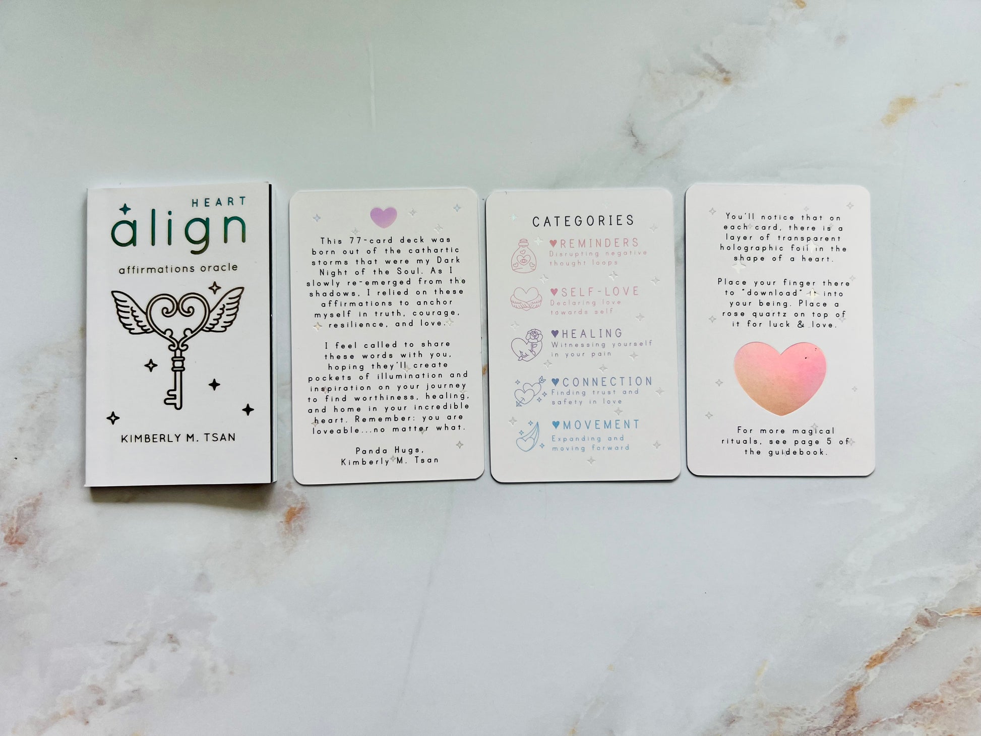 Align Heart Affirmation Card Oracle Deck Indie Oracle Deck