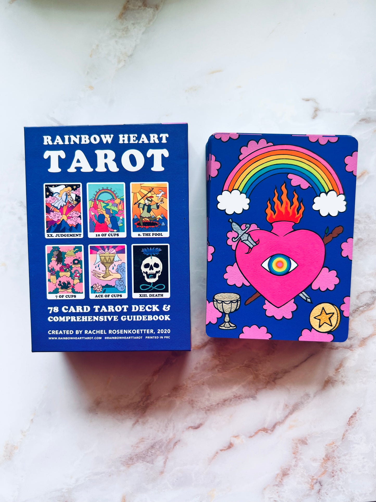 Rainbow Heart Tarot Deck Indie Tarot Deck