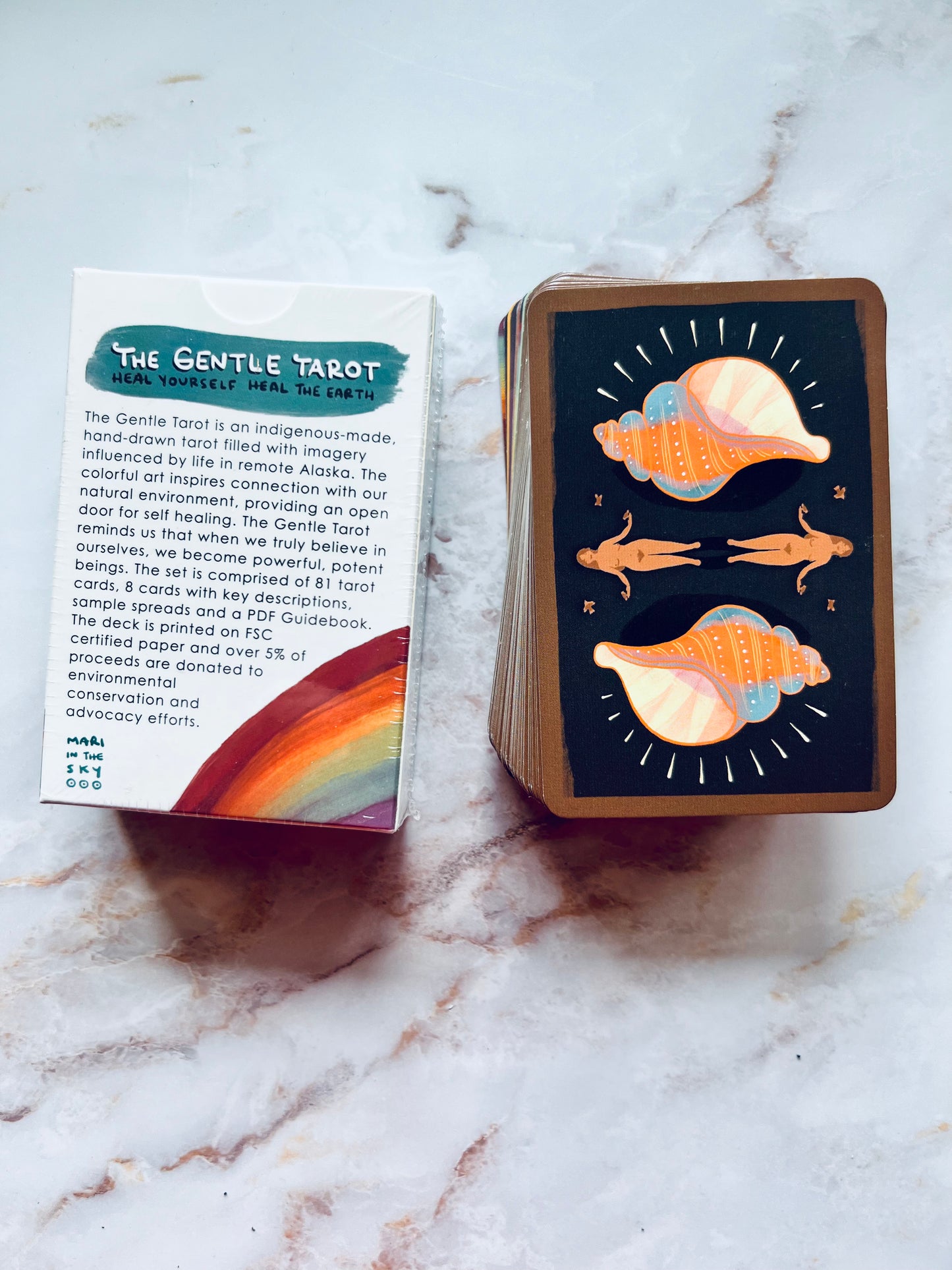 The Gentle Tarot Deck Linen Edition Indie Tarot Deck