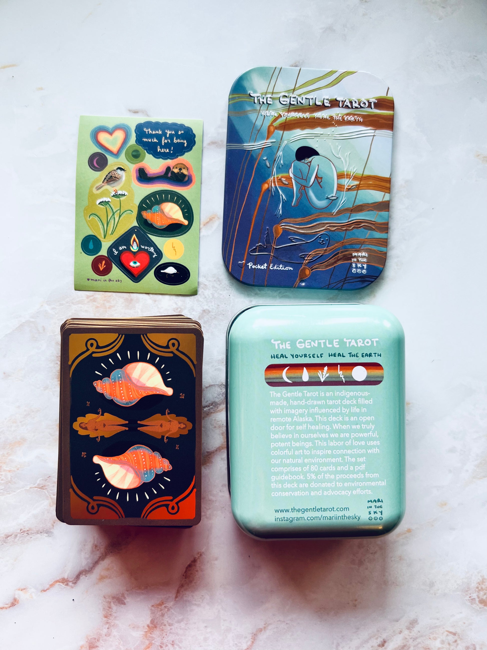 Gentle Tarot Pocket Tin Tarot Deck